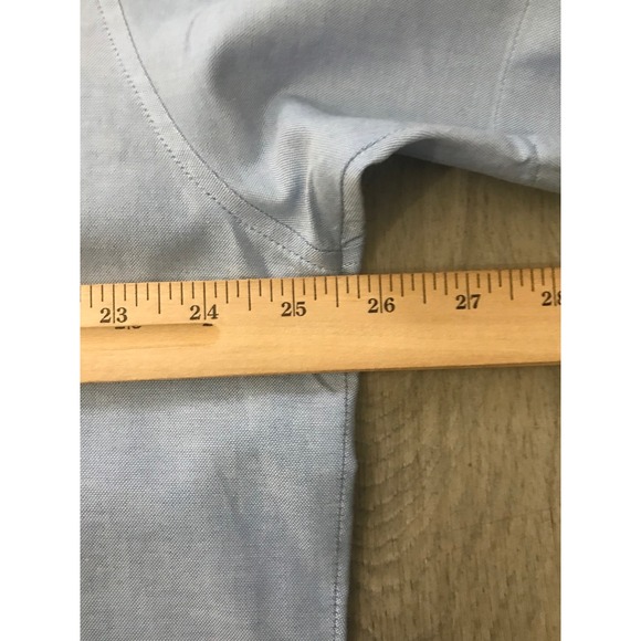 Ben Sherman Mens Blue Button Down Short Sleeve Oxford Shirt Limited Edition XL - Picture 8 of 9